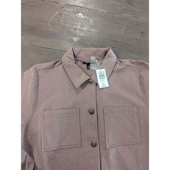 NWT Torrid Fleece Brown Trucker Shacket Jacket Coat W Pockets Buttons Sz 2 Or 2X - Picture 7 of 7
